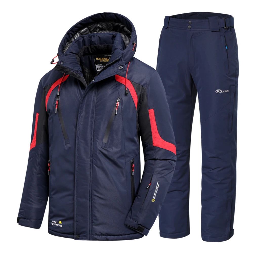 Men Winter Ski New Outdoor Parkas Jacket & Trouser