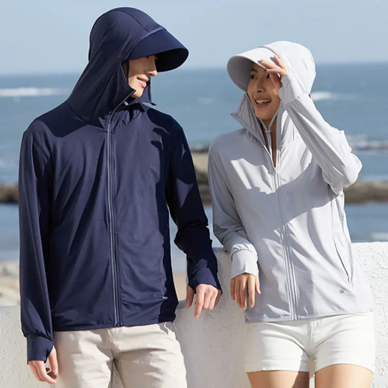 Women's Sun Protection Outdoor Jackets with Detachable Hat - Premium Hats from Craftklart Dropship - Just $7! Shop now at Craftklart.store