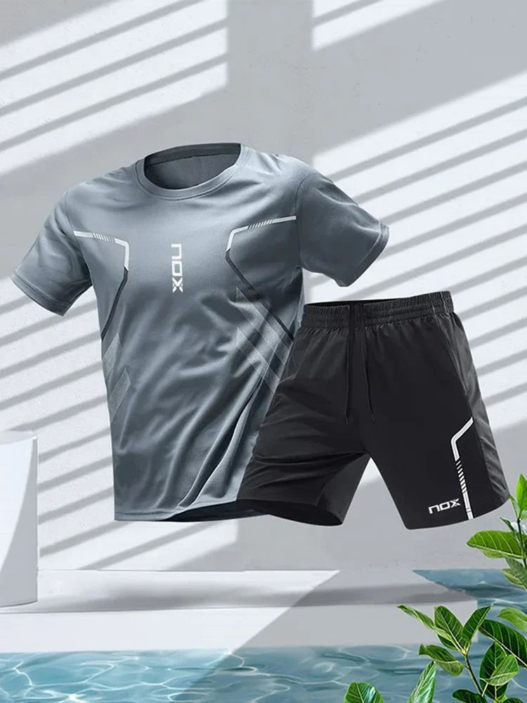 Sports T-shirt And Loose Shorts Set - Premium Activewear from Craftklart.store - Just $14.23! Shop now at Craftklart.store