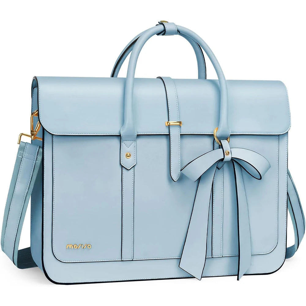 Women's 13 14 15 16 inch PU Leather Tote Bag Casual  Shoulder Briefcase - Premium Bags from Craftklart Dropship - Just $42.71! Shop now at Craftklart.store