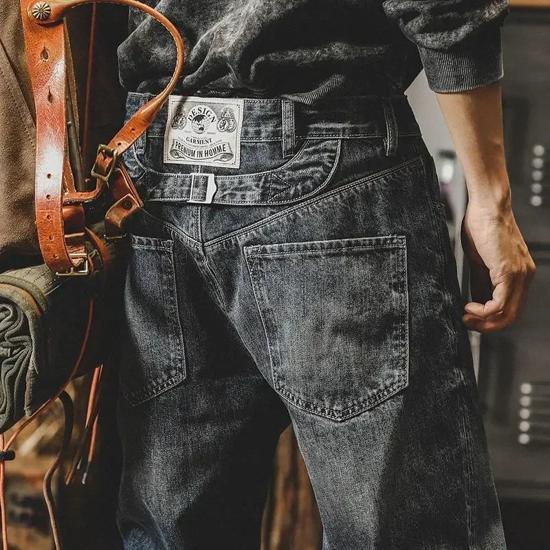 Large Size Motorcycle Denim Cargo Jeans for Men - Premium Jeans from Craftklart Dropship - Just $33.96! Shop now at Craftklart.store