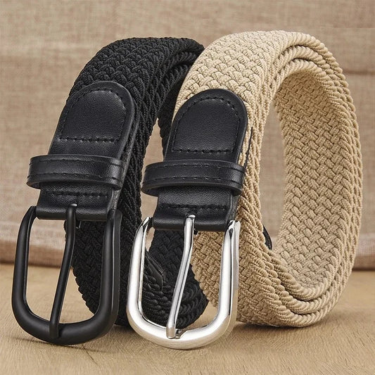Men's Urban Casual Woven Elastic Belt