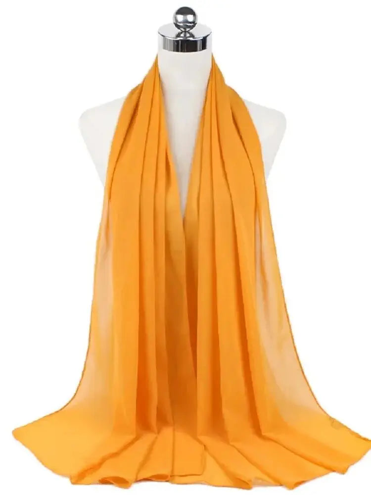 New Fashion Women Solid Chiffon Headscarf