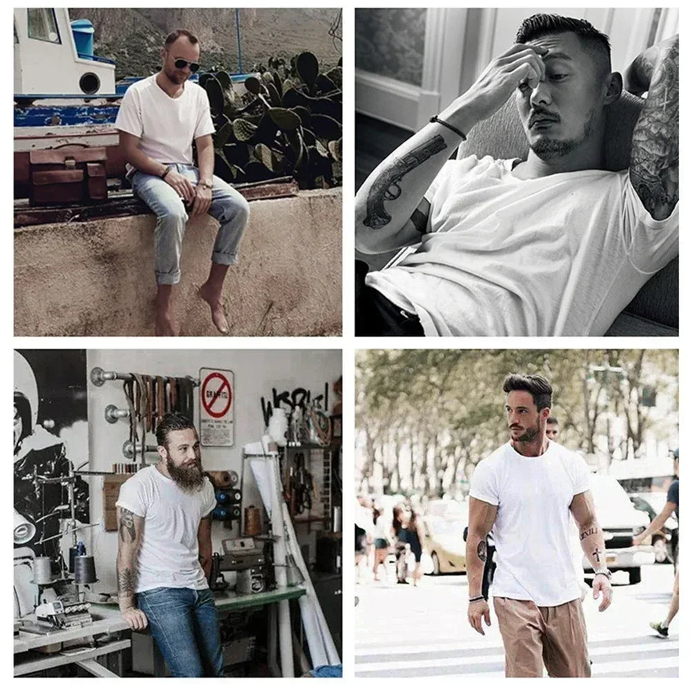 Urban Cotton Short-sleeved T-shirt Breathable Hip-hop Rap Street Clothes