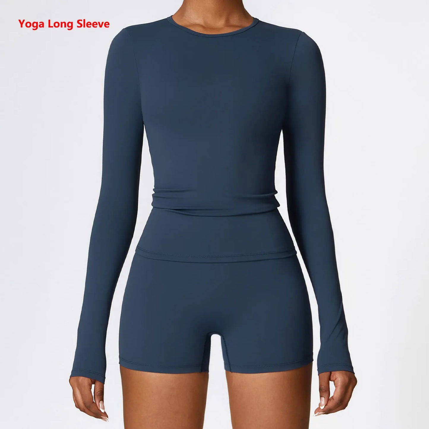 Women Yoga Long Sleeve Gym Top