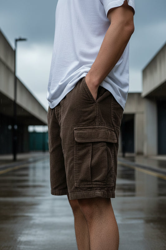 Urban Striped Drawstring Shorts — Loose Fit | Craftklart