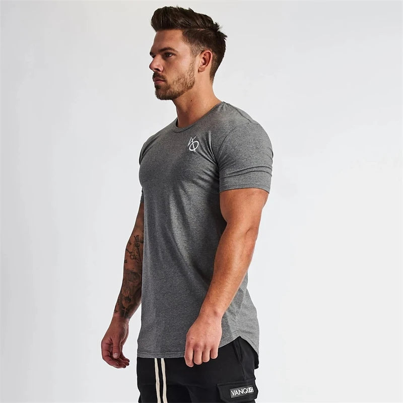 Cotton Slim Fitting Men's Sportswear T-shirt - Premium Activewear from Craftklart Dropship - Just $10.13! Shop now at Craftklart.store