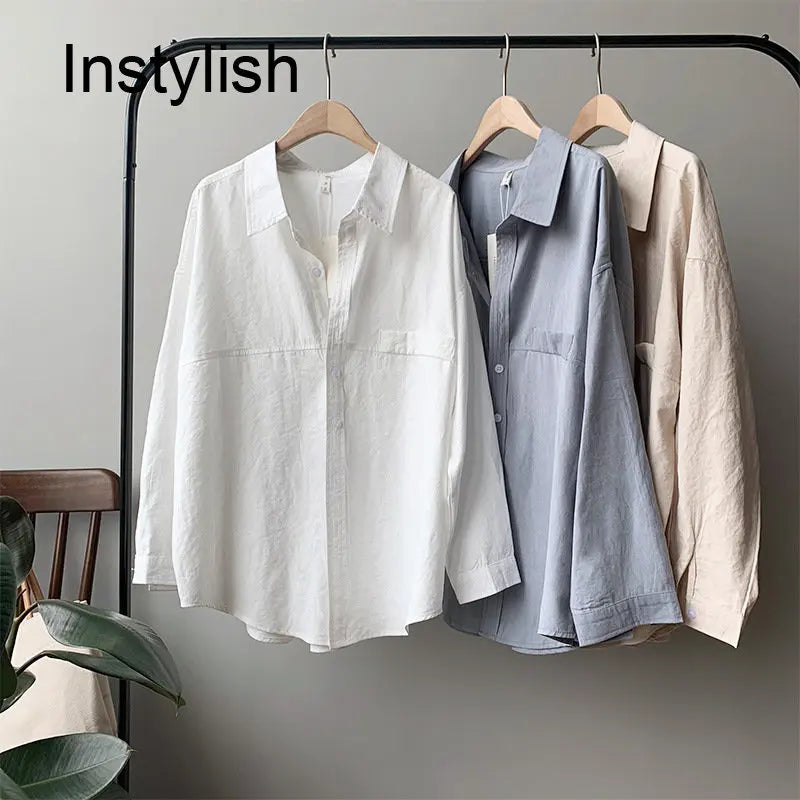 Women Korean Branded Stylish Loose Blouse - Premium shirt from Craftklart Dropship - Just $18.69! Shop now at Craftklart.store