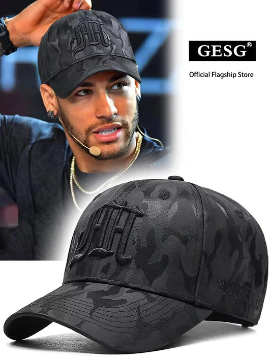 Camouflage Embroidered Hard Top Tactical Cap