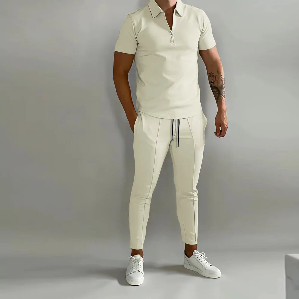 Men's Activewear Sports Short sleeve Set - Premium Activwear from Craftklart Dropship - Just $20.26! Shop now at Craftklart.store