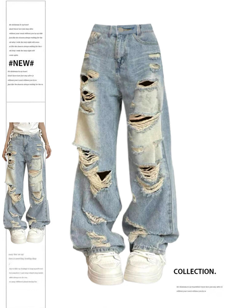 Women's  Harajuku Oversize Denim  Baggy Jeans