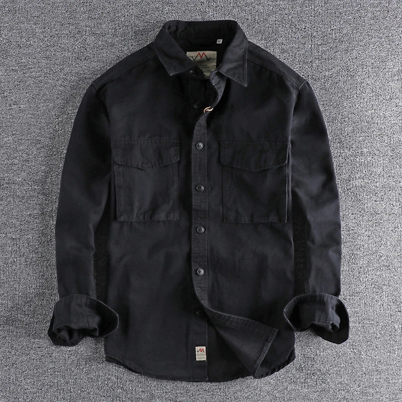 Twill Washed Cotton Classic Cargo Shirt