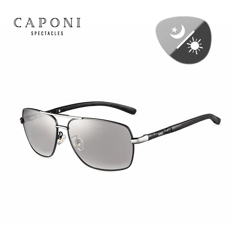 CAPONI Photochromic Men's Sunglasses Polarized - Premium Sunglasses from Craftklart.store - Just $31.05! Shop now at Craftklart.store