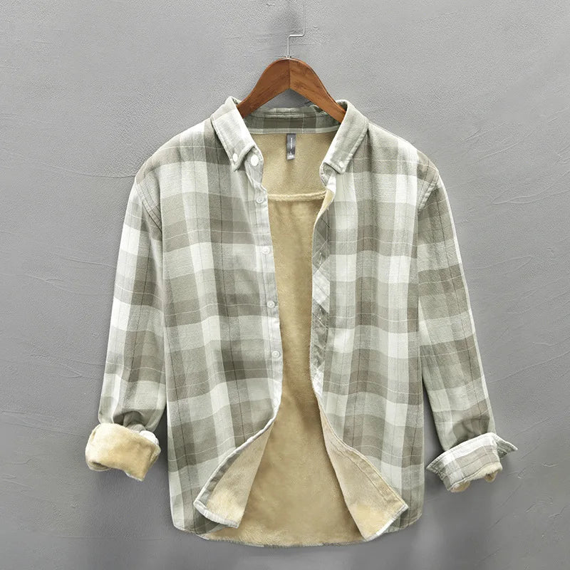 New Winter Shirt Men Plaid Shirts - Premium shirt from Craftklart Dropship - Just $34.88! Shop now at Craftklart.store