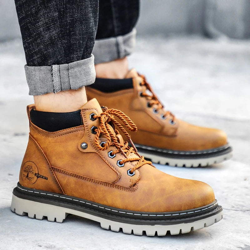 Urban Casual High-Top Men's Boots