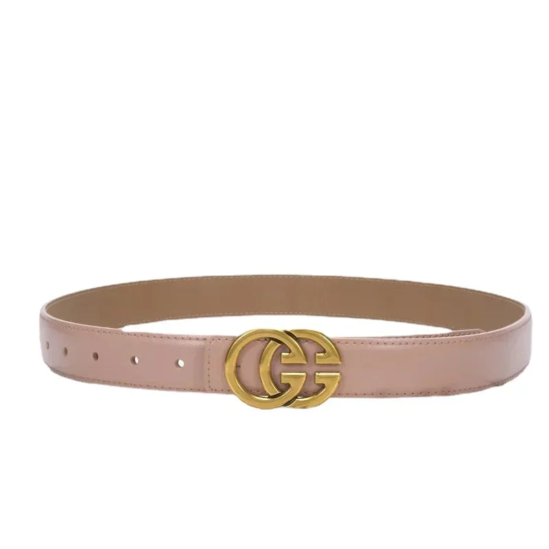 Women's GG Genuine Real Leather Cow Belt - Premium Belts from Craftklart Dropship - Just $25.50! Shop now at Craftklart.store