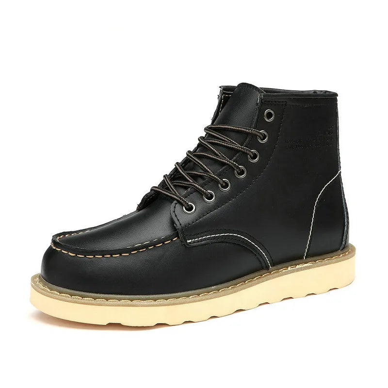 Genuine Leather Men's Urban Styled Ankle Boots - Craftklart.store