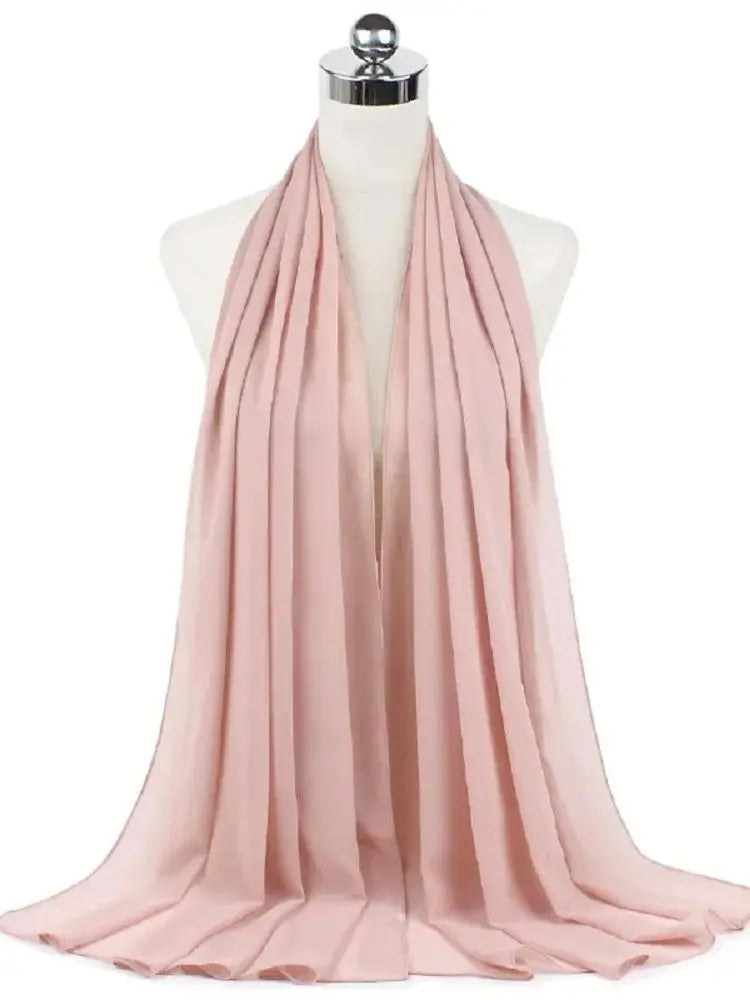 New Fashion Women Solid Chiffon Headscarf