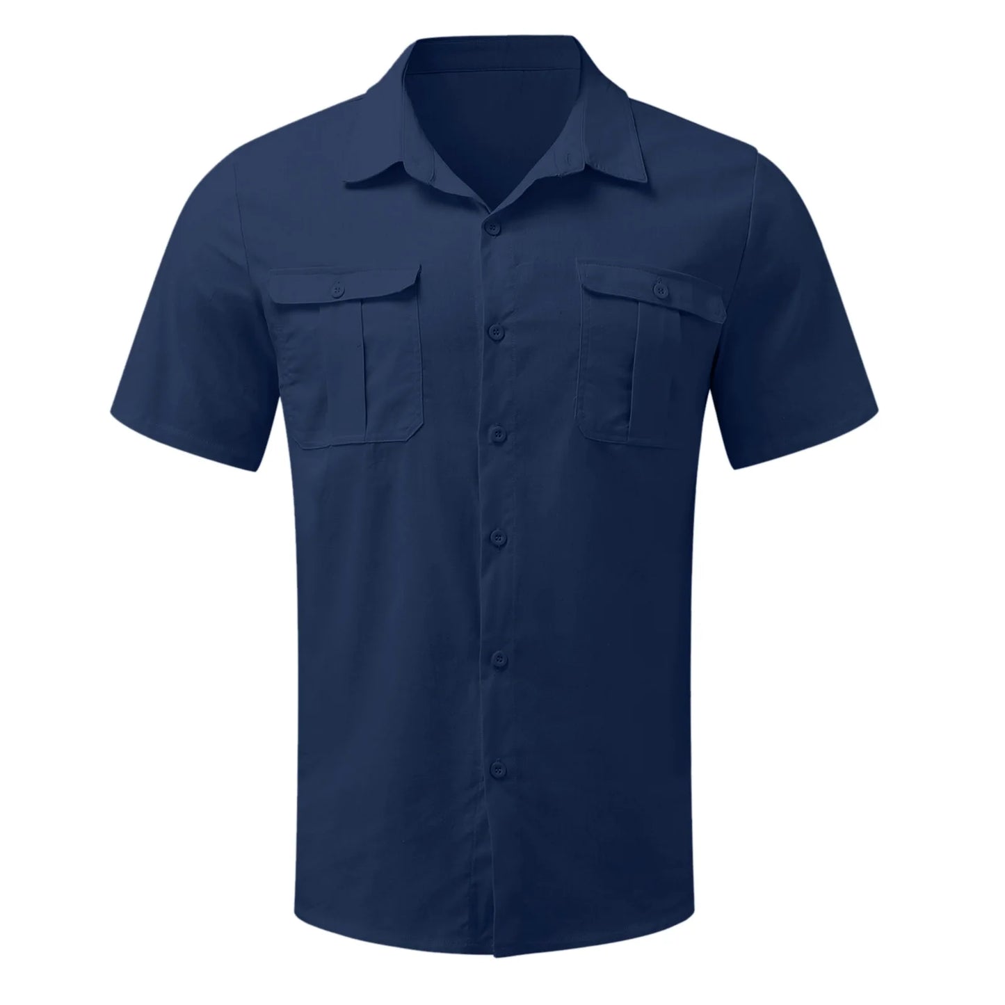 Men's  New Cotton Linen Short-Sleeved Shirts - Premium Shirt from Craftklart Dropship - Just $11.13! Shop now at Craftklart.store