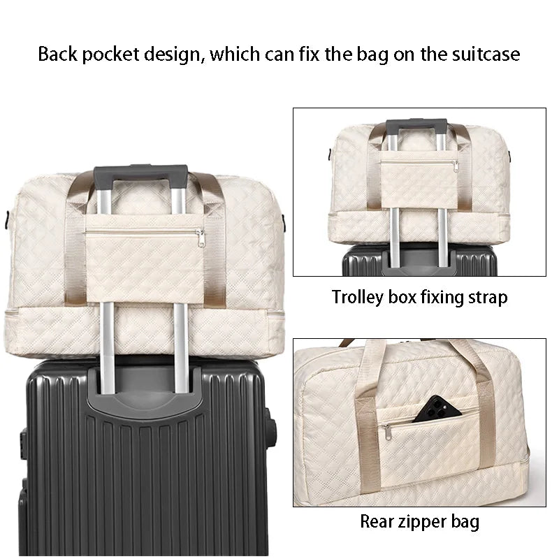 Ladies fitness & Weekend  Large Capacity Handbag - Premium Duffle Bag from Craftklart Dropship - Just $17.49! Shop now at Craftklart.store