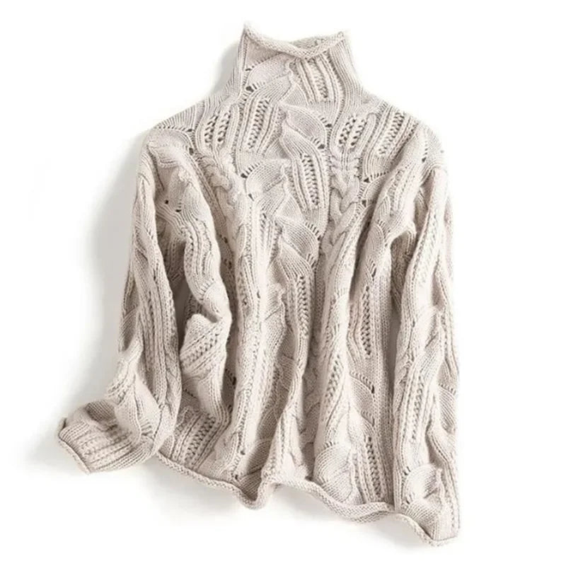 Women Urban Winter Loose Wool Knit Pullover