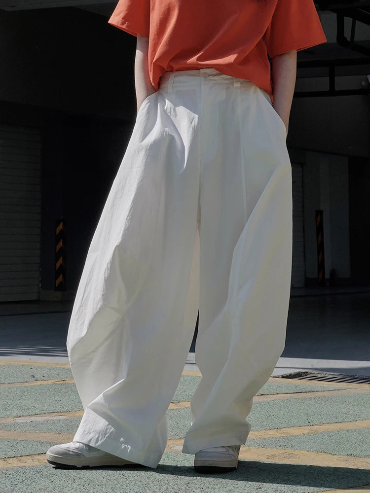 High Waist Solid Lantern Wide Leg Korean Pants For Women - Premium Pants from Craftklart Dropship - Just $28.15! Shop now at Craftklart.store