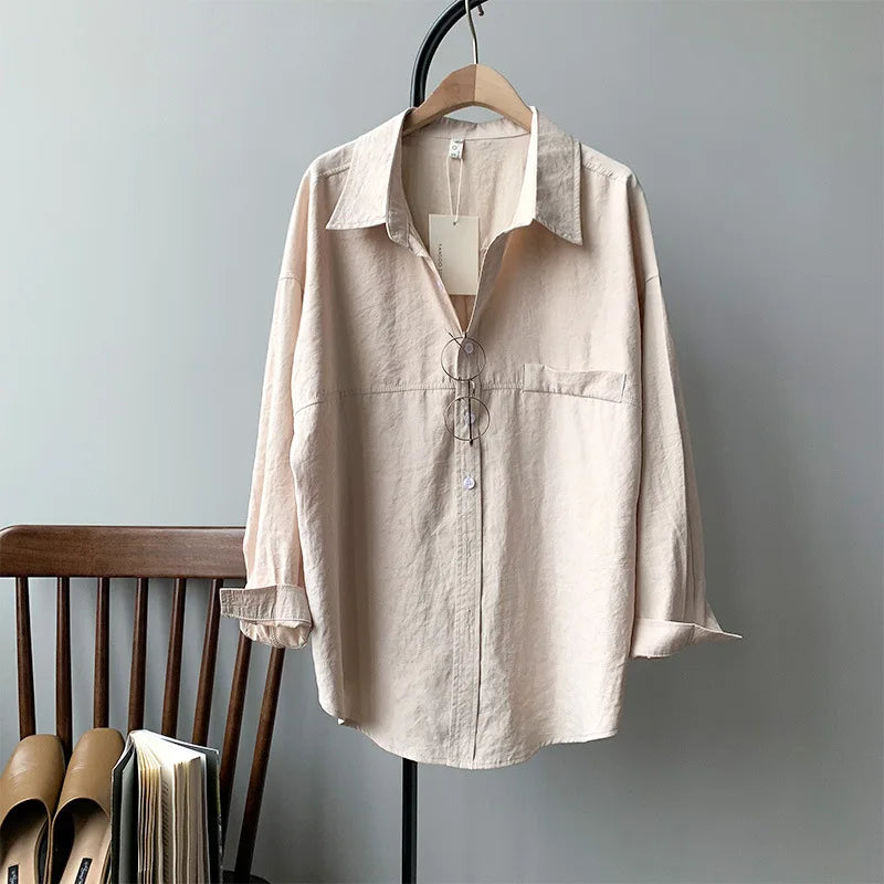 Women Korean Branded Stylish Loose Blouse - Premium shirt from Craftklart Dropship - Just $18.69! Shop now at Craftklart.store