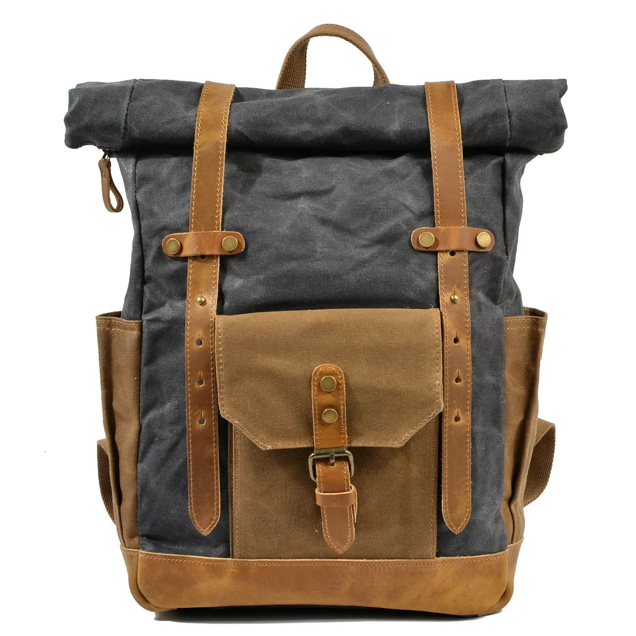 Canvas Oil Wax Backpacks for Men - Premium Backpack from Craftklart.store - Just $36.41! Shop now at Craftklart.store