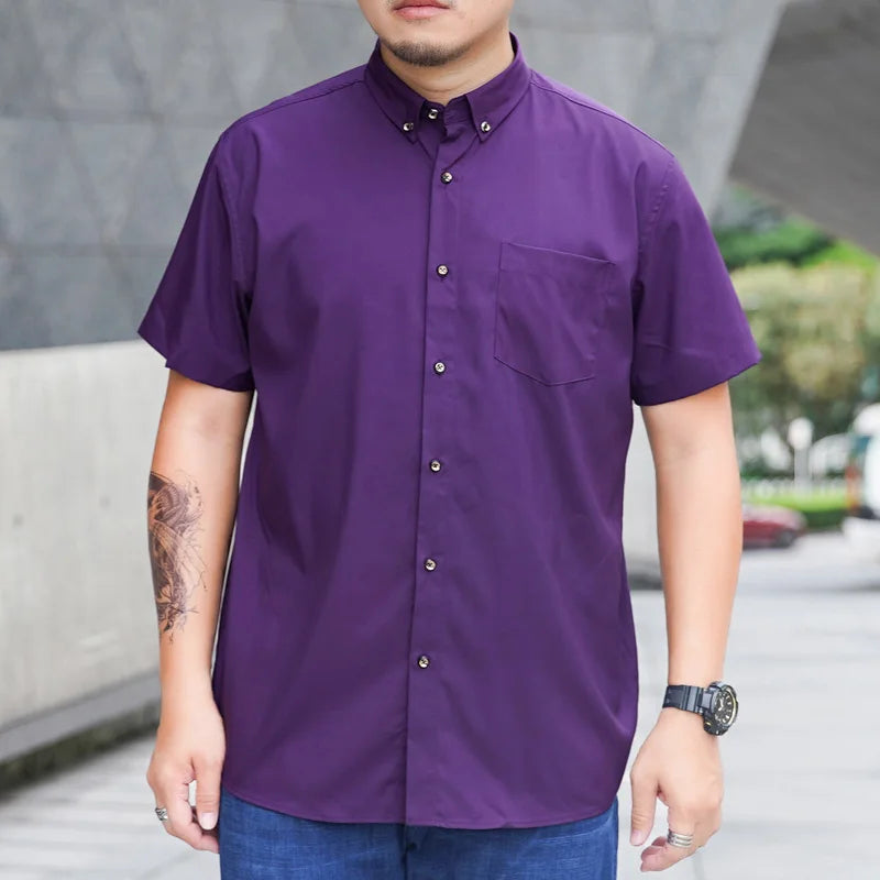 Men Shirt Short Sleeve Oversize Plus Size - Premium Shirt from Craftklart Dropship - Just $24.80! Shop now at Craftklart.store