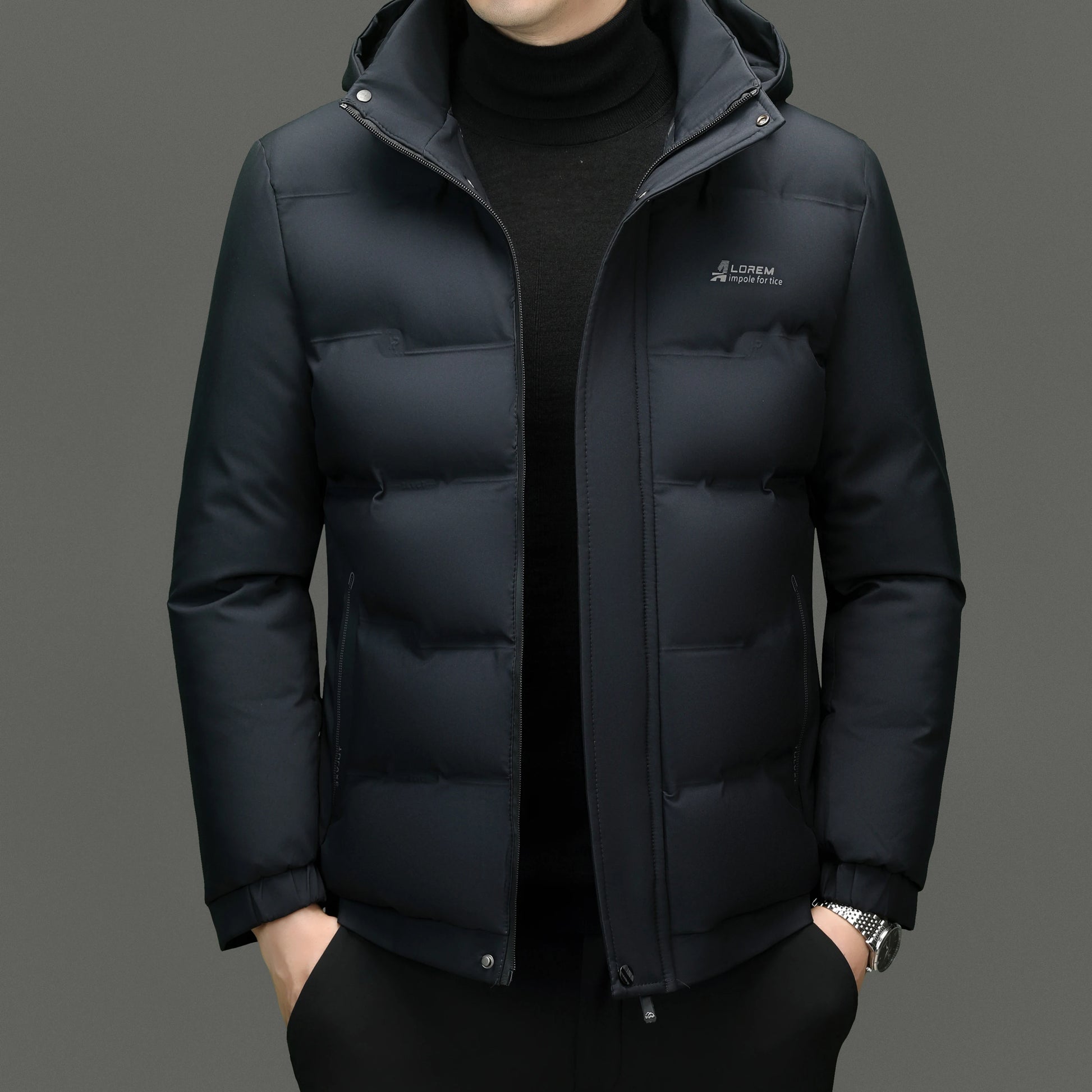 Men Thick Urban Casual Hooded Parka Jacket - Craftklart.store
