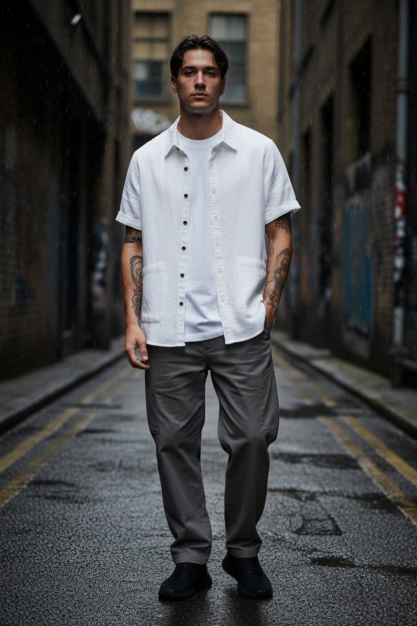 100% Linen Short Sleeve Shirt — Men's Summer Essential