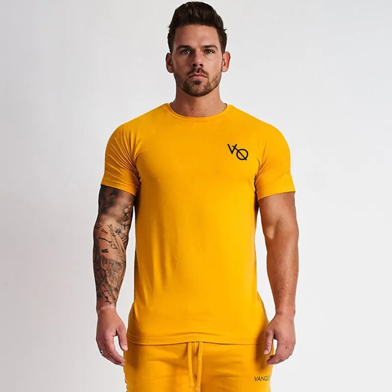 Cotton Slim Fitting Men's Sportswear T-shirt - Premium Activewear from Craftklart Dropship - Just $10.13! Shop now at Craftklart.store