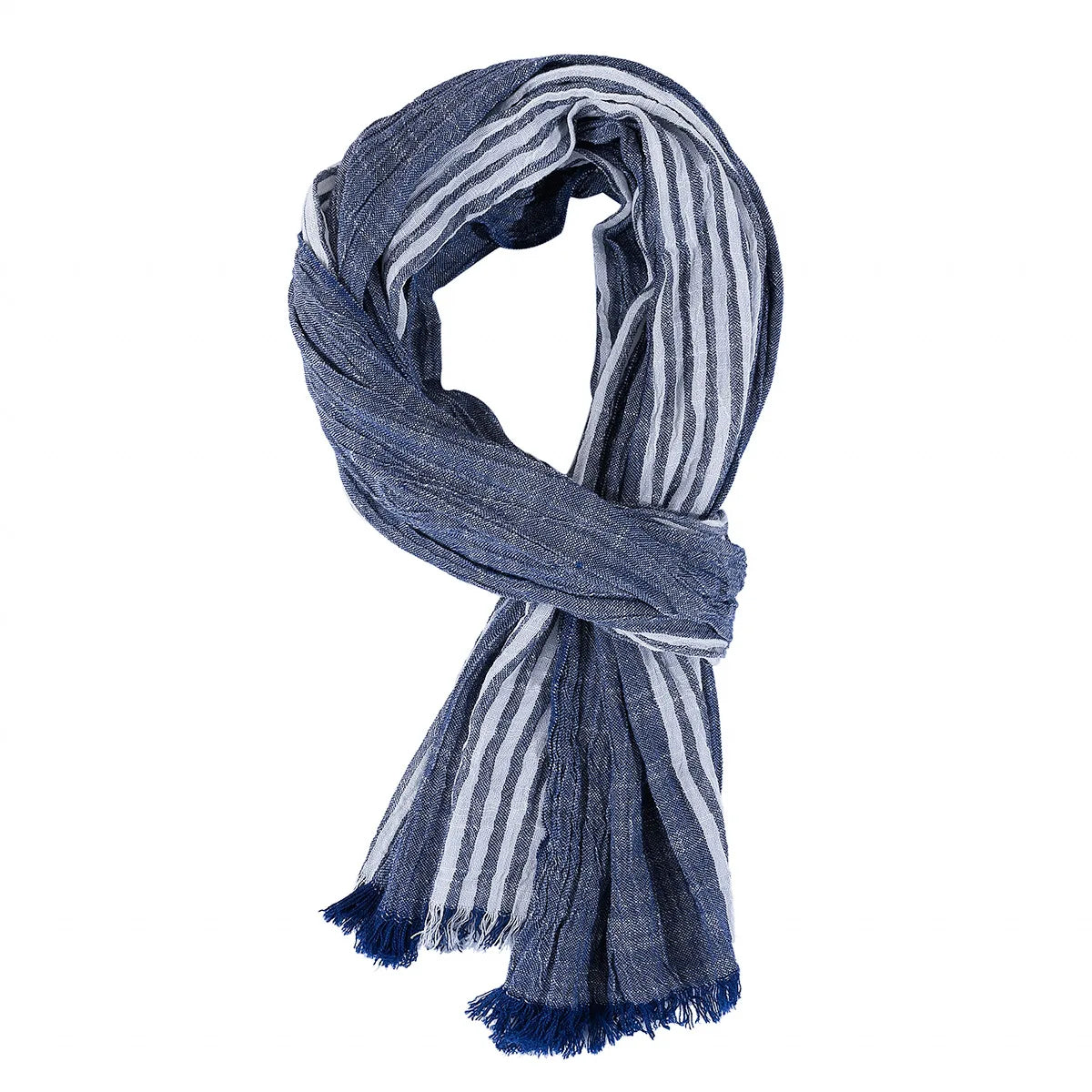 Cotton Linen Striped Men's Scarves - Premium Scarves from Craftklart Dropship - Just $3.99! Shop now at Craftklart.store