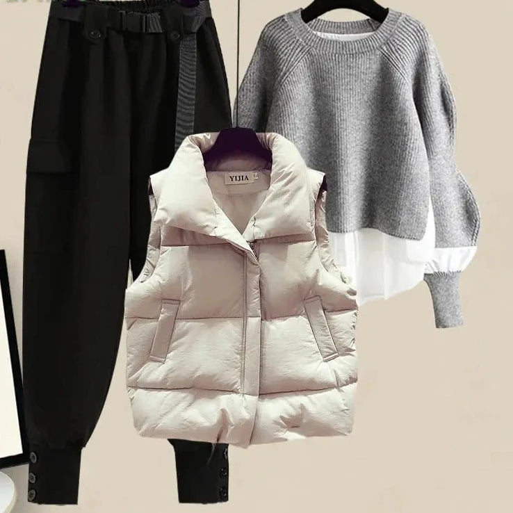 Women's Korean Winter New In Matching Set - Premium Set from Craftklart.store - Just $22.84! Shop now at Craftklart.store