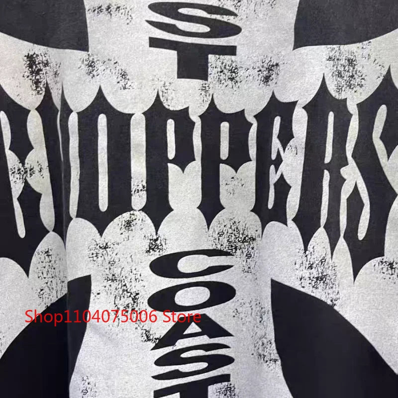 Vintage washed West Coast Choppers cross print oversized sweatshirt by Urban Fashion & Streetwear, with a bold graphic design.
