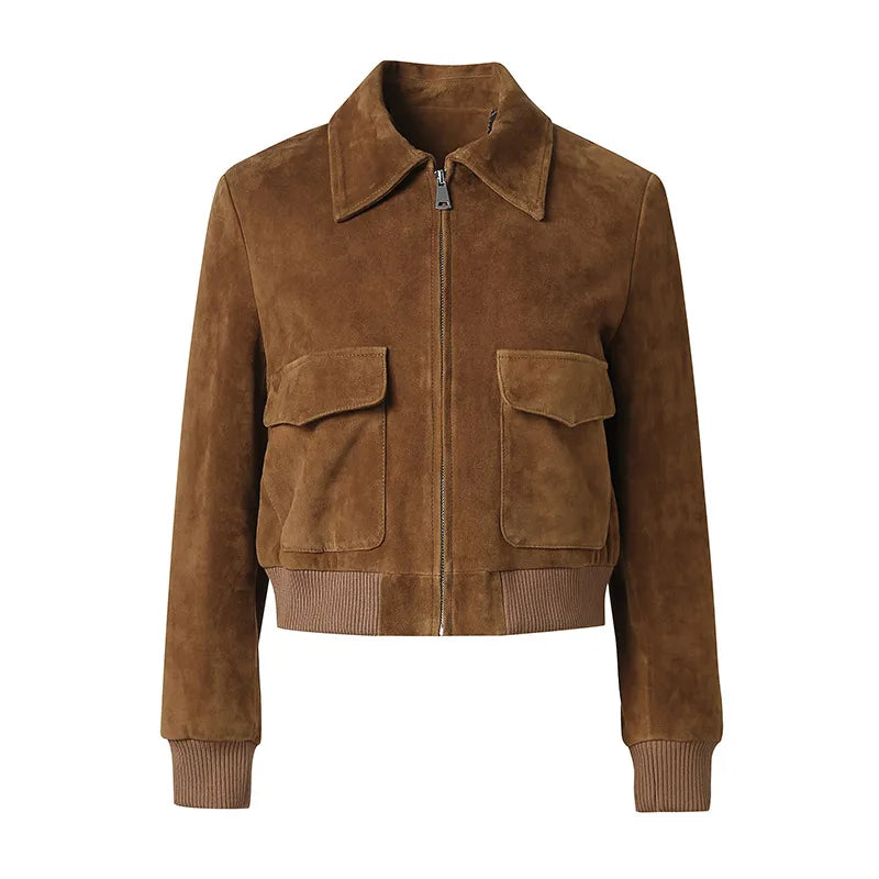 Women's Real Sheepskin Leather Jacket - Premium Jacket from Craftklart Dropship - Just $219! Shop now at Craftklart.store