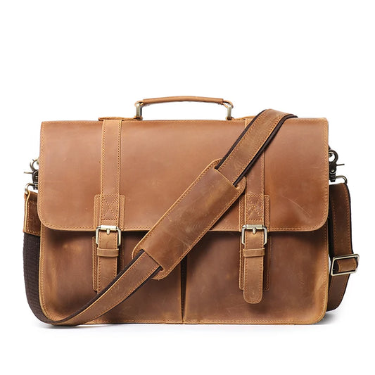 Men's Urban Office Briefcases Genuine Leather - Craftklart.store