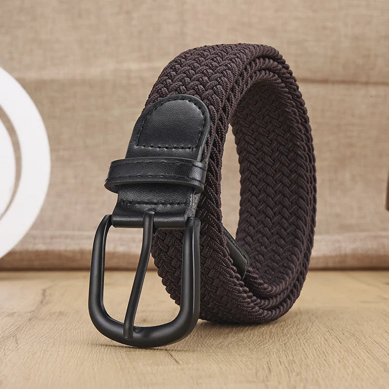 Men's Urban Casual Woven Elastic Belt