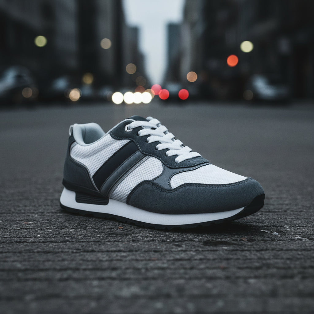 Urban Form Men's Retro Mesh Sneaker — Breathable Commuter