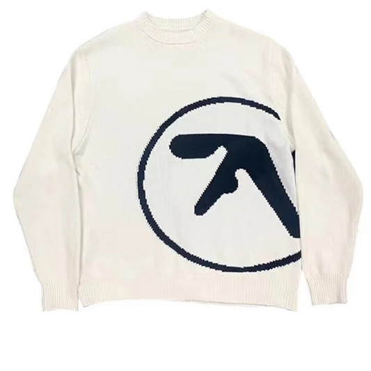 Men's Sweater Aphex Twin Knit Winter Oversized Long Sleeve Tops - Craftklart.store