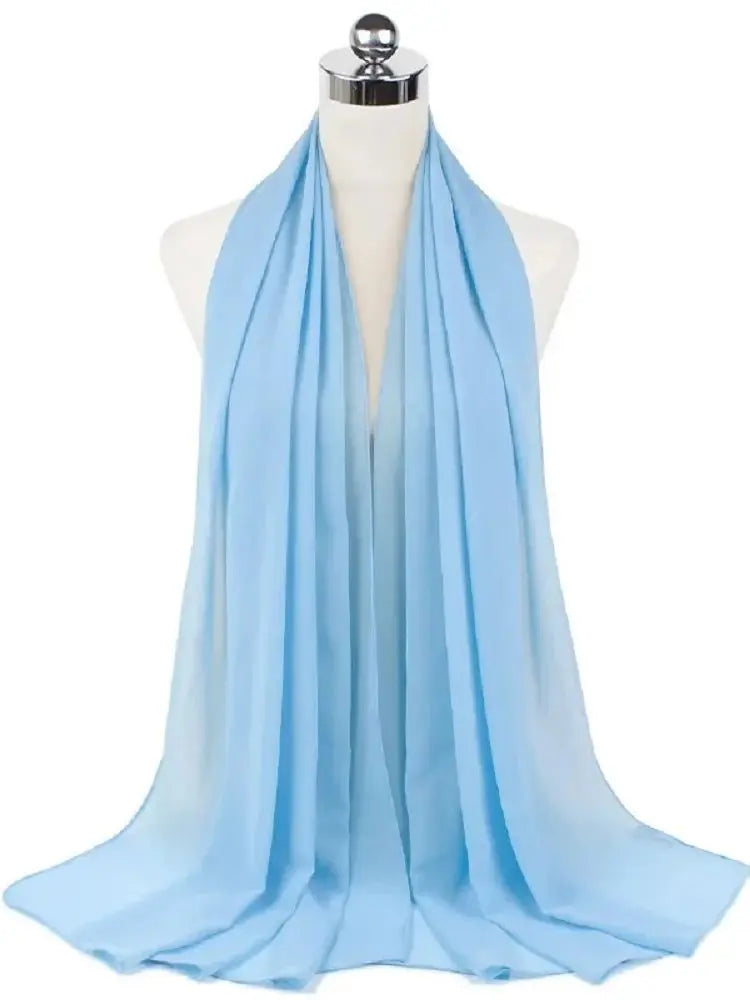 New Fashion Women Solid Chiffon Headscarf