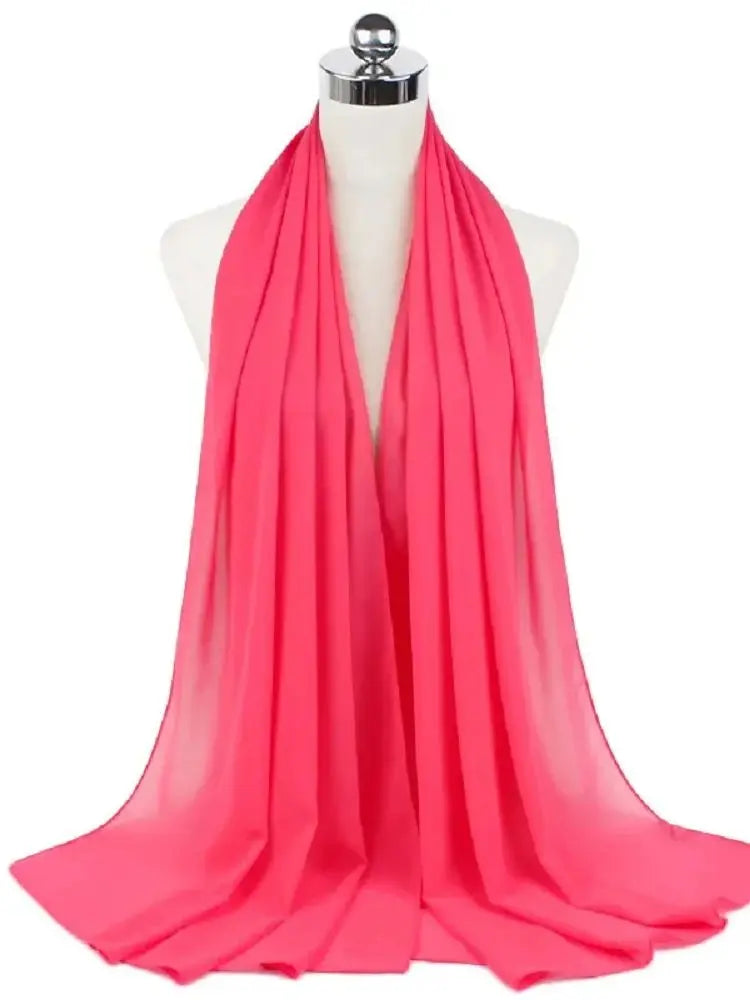 New Fashion Women Solid Chiffon Headscarf