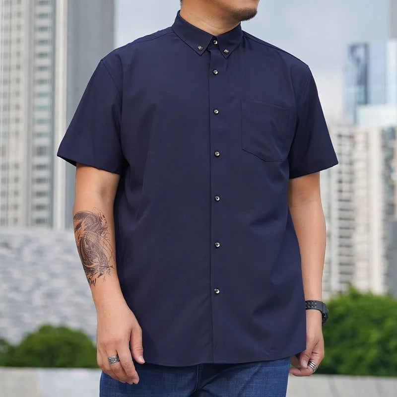 Men Shirt Short Sleeve Oversize Plus Size - Premium Shirt from Craftklart Dropship - Just $24.80! Shop now at Craftklart.store