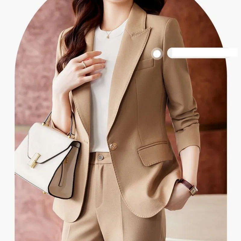 Women's Korean Professional Suit Matching Set - Premium Sets from Craftklart.store - Just $14.39! Shop now at Craftklart.store