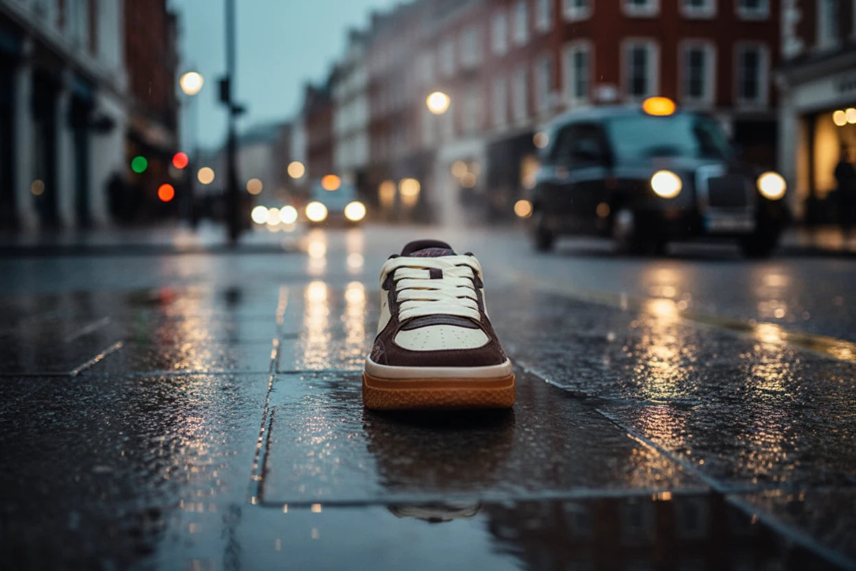 361° Joker Board Sneakers in black and white with stylish urban design, featuring comfort and streetwear-inspired details.