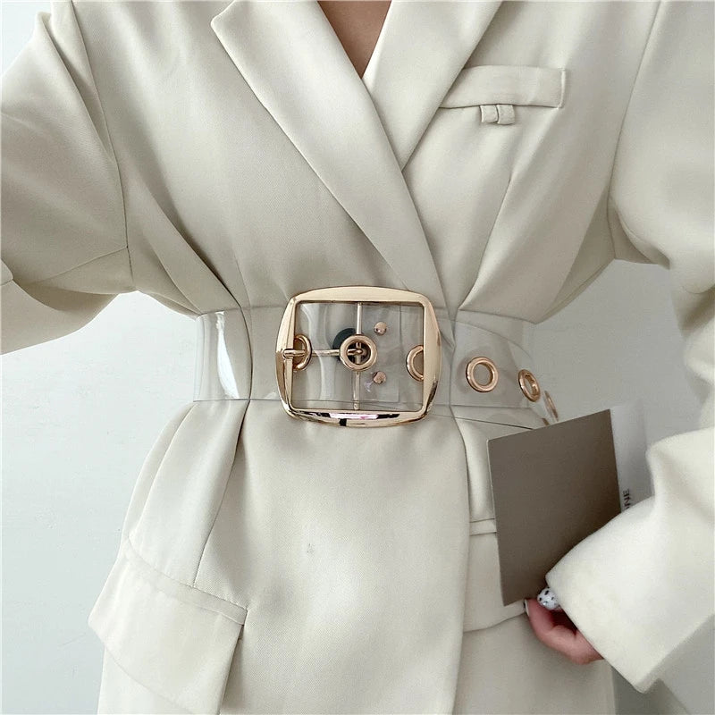 Urban Chic White Clear Belts For Women