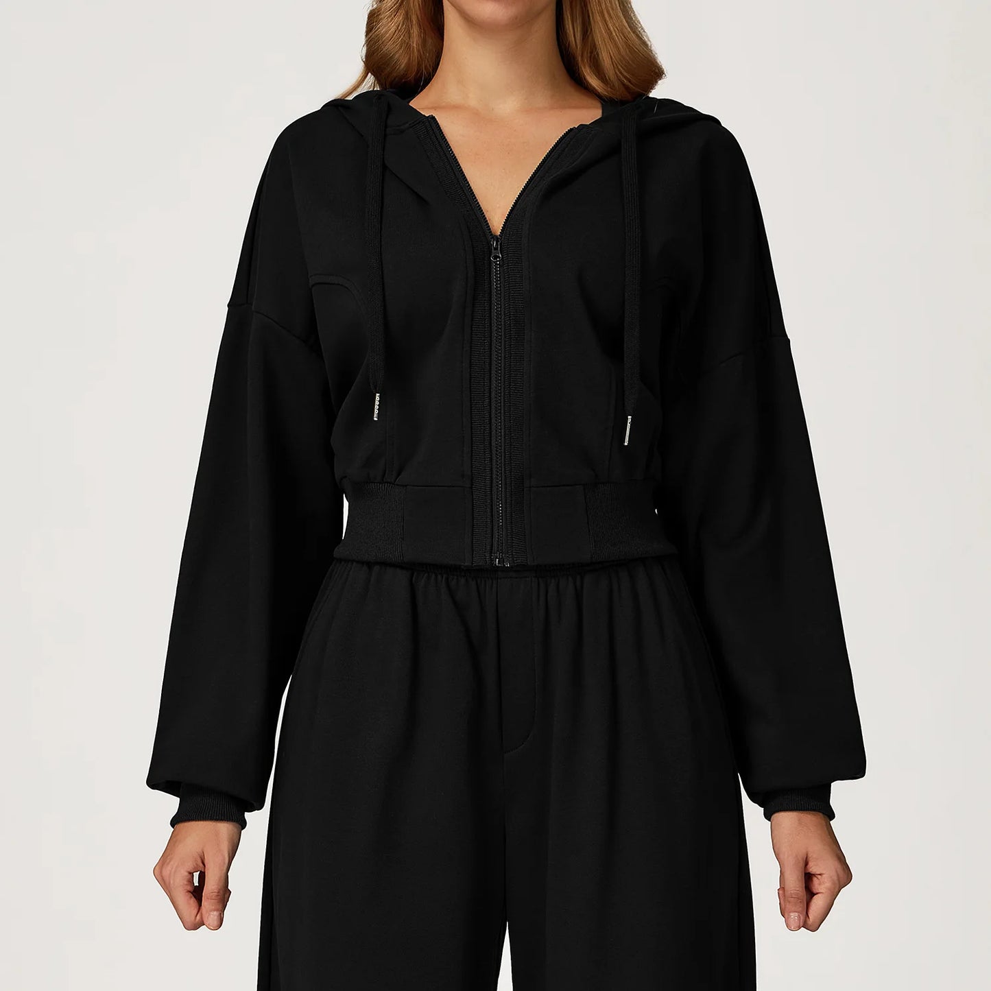 Winter Yoga Long Sleeved Women's Hooded Sweatshirt