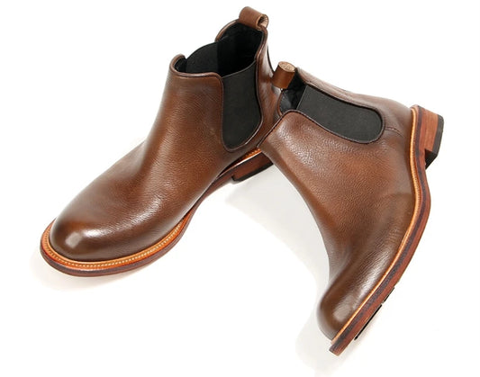 Genuine leather Fleece lined Business Chelsea Boots