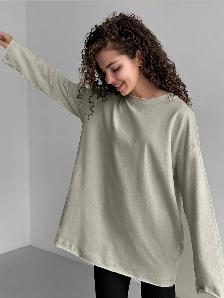 Oversized Cotton Tee — Women's