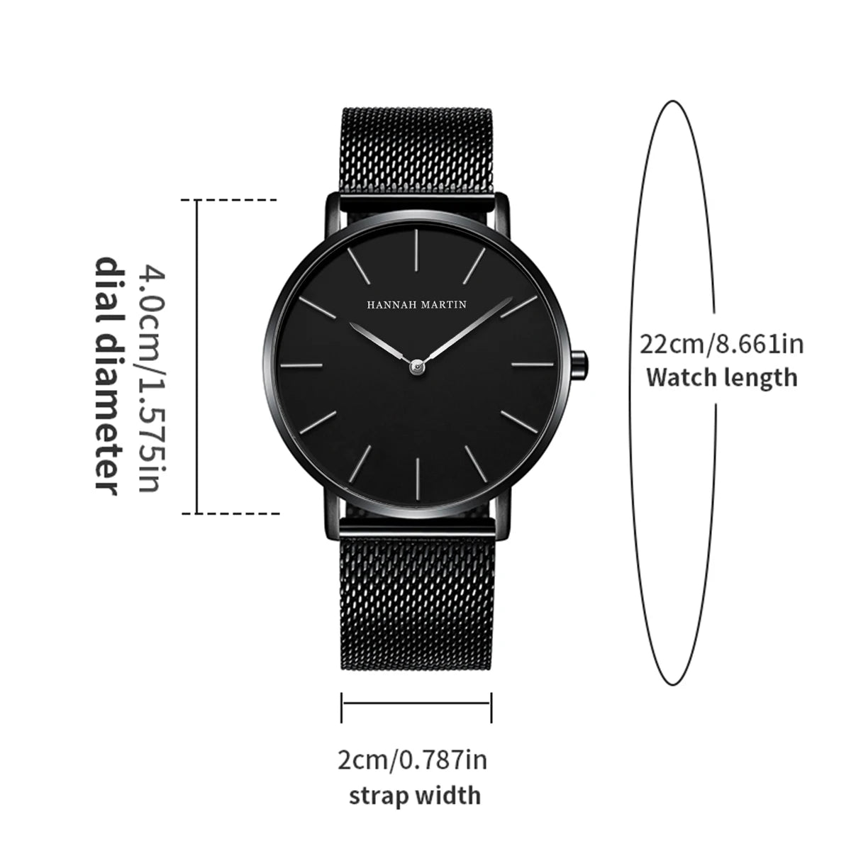 Minimal Quartz Watch by Craftklart with stainless steel case, sleek design, and clean dial for a modern, elegant look.